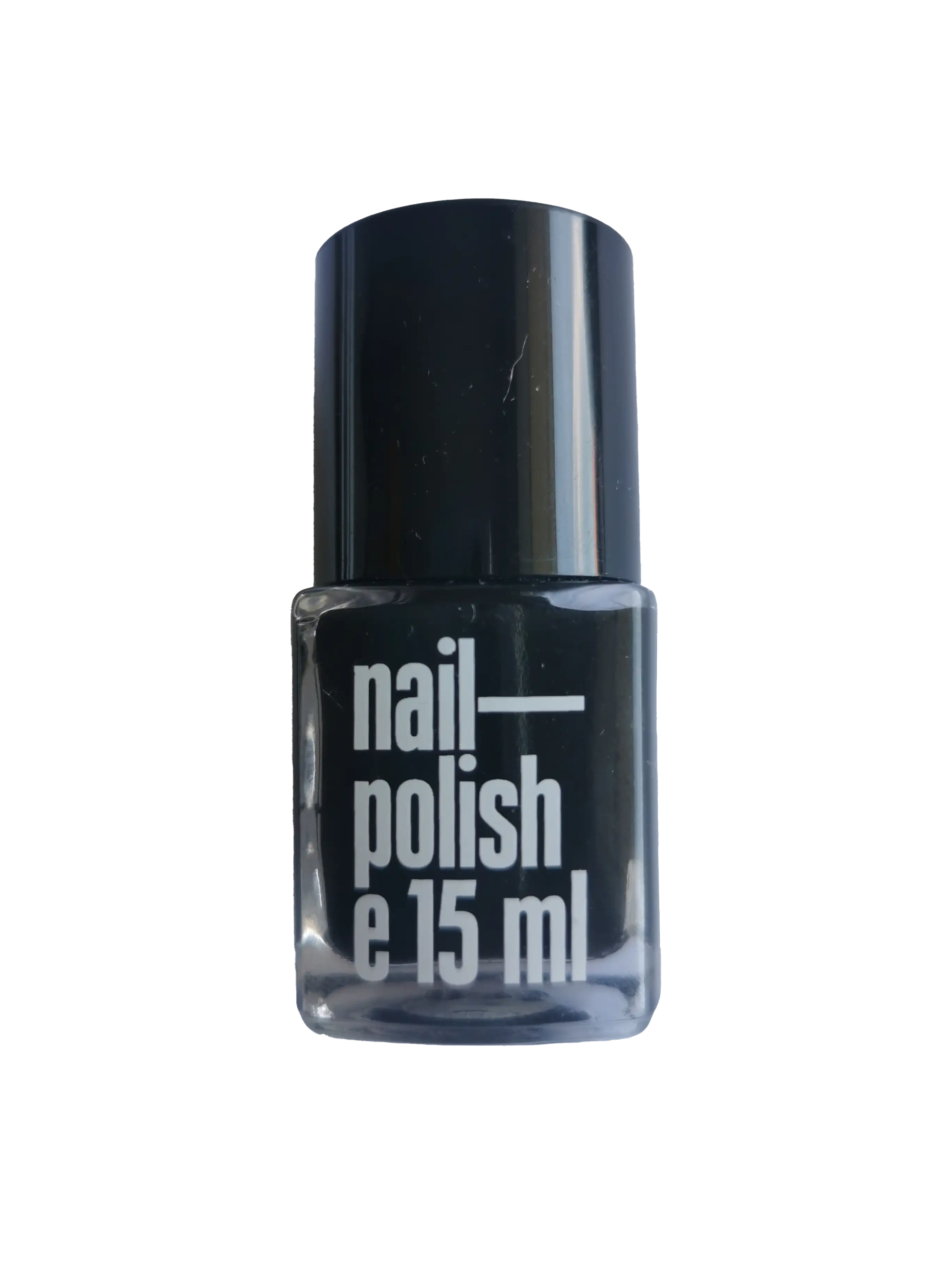 UsluMan Arizona black nail 15ml nail polish bottle from the back